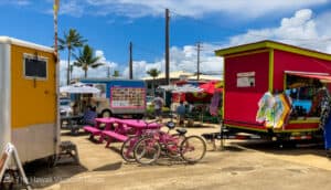 Kapaa food truck park on Kauai