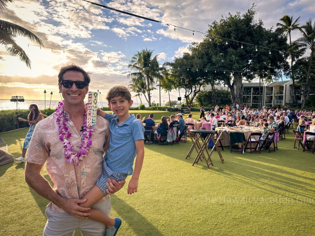 my family at te au moana luau maui