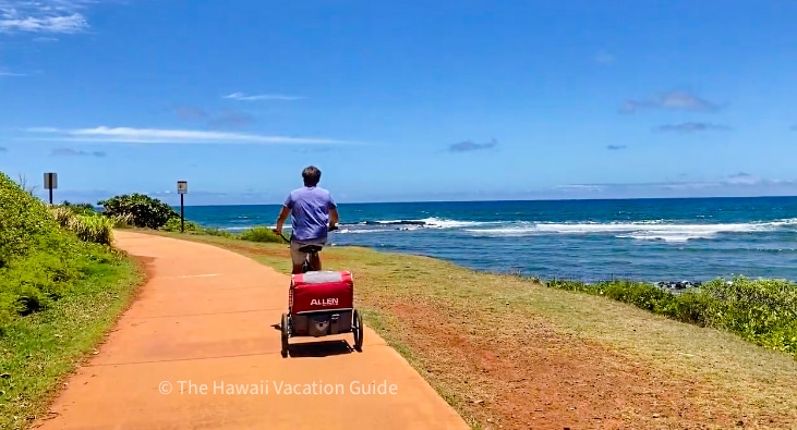 Things to do on Kauai with Kids biking