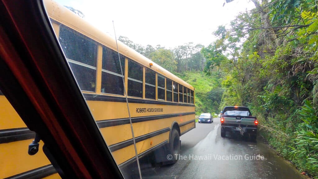 road to hana etiquette traffic and congestion