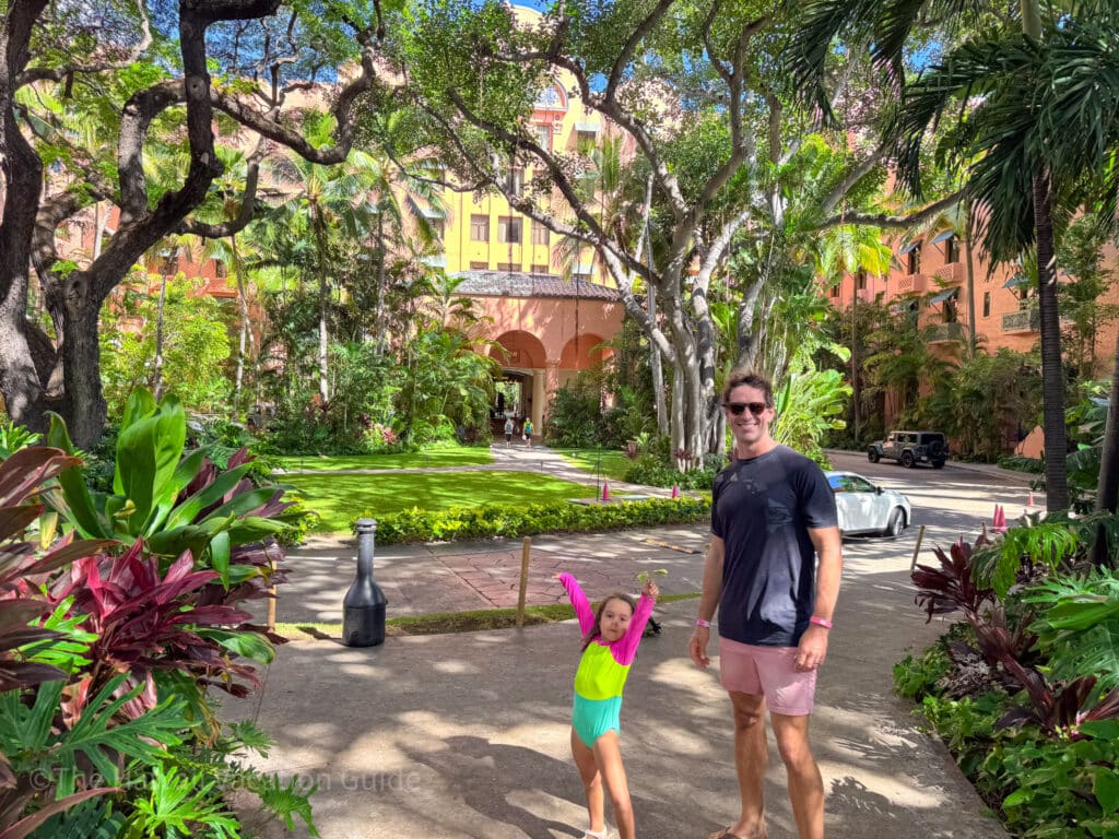 The Royal Hawaiian luxury hotel on Oahu