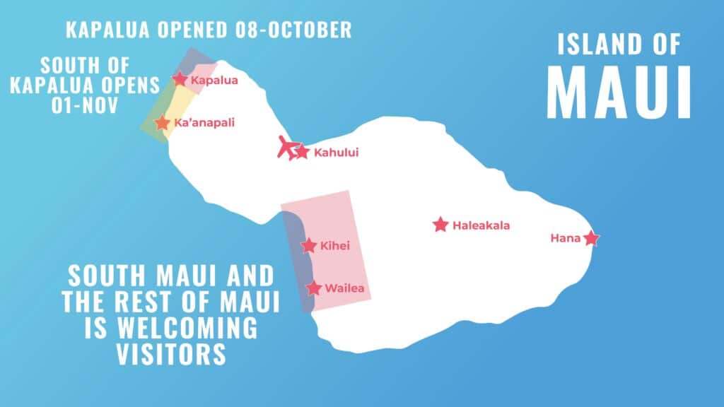 Maui Travel Update Map