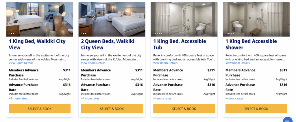 cost of a room Hyatt Regency Waikiki