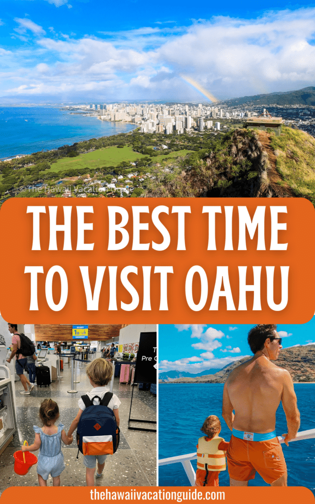 The best time to visit Oahu - Pin image