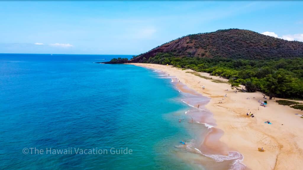 Makena Beach with a view of Pu'u Olai