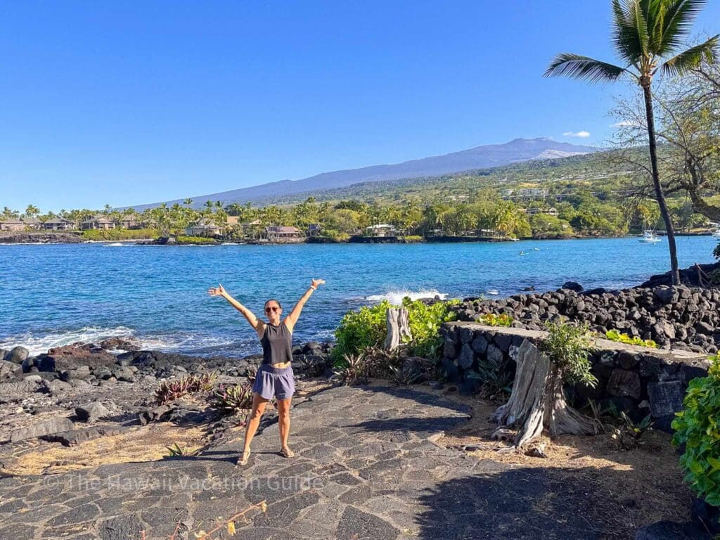 Big Island in Maui Hawaii with Erica at Outrigger Kona Resort