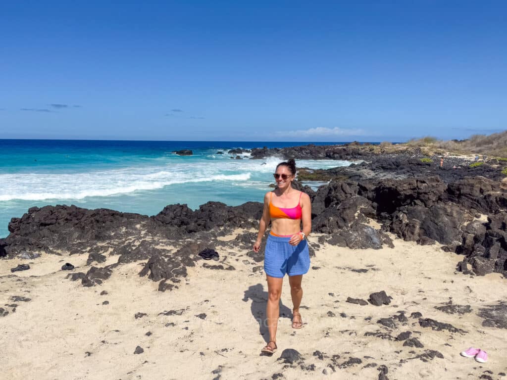 travel to Hawaii with credit card points erica at kua bay big island