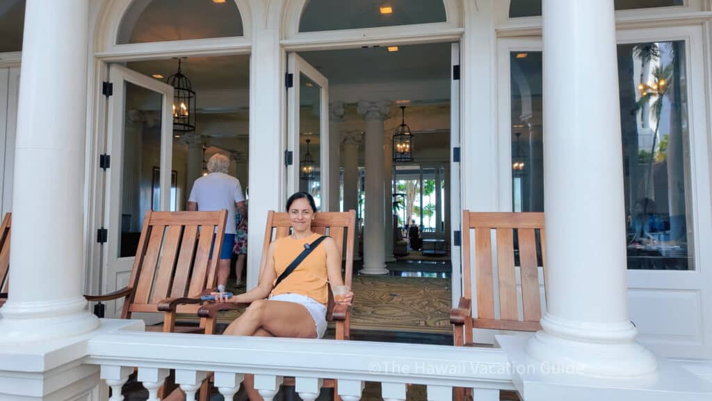 Erica at the Moana Surfrider Waikiki Beach