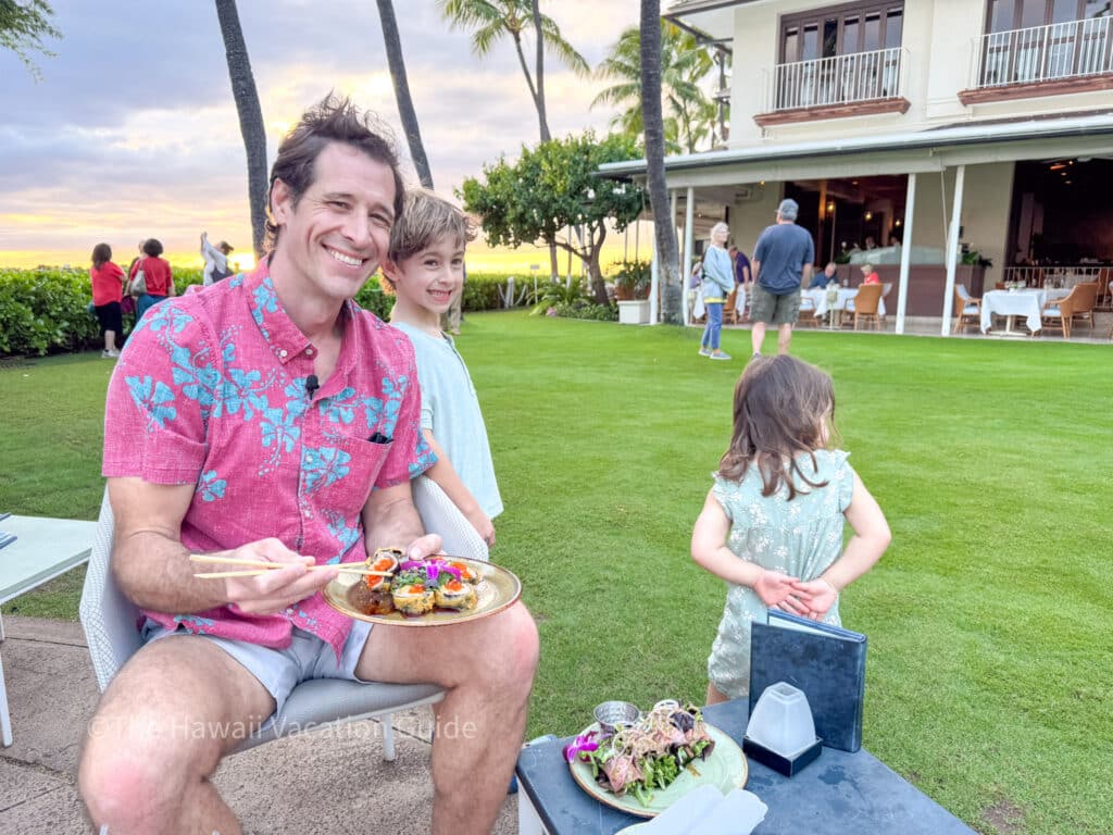 Halekulani hula show with my family