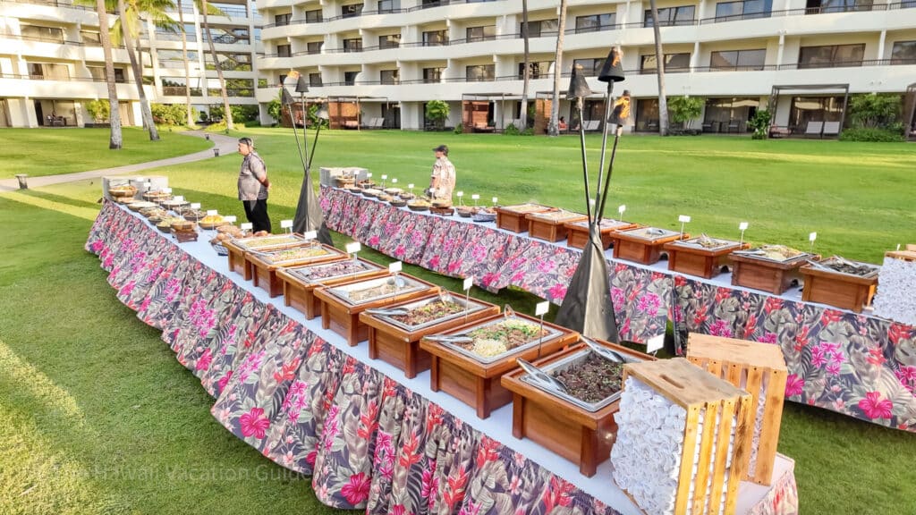 Sheraton Maui Nui Luau food