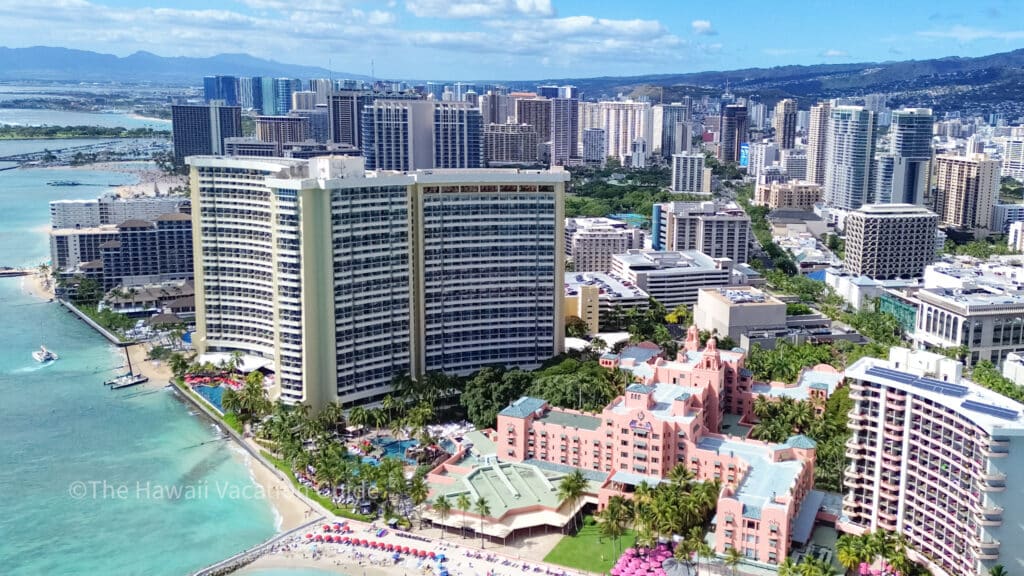 Sheraton Waikiki Hotel beach view