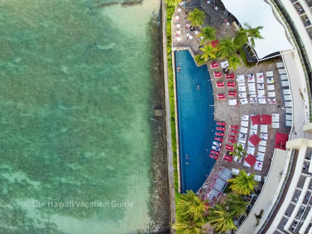 adult pool at Sheraton Waikiki