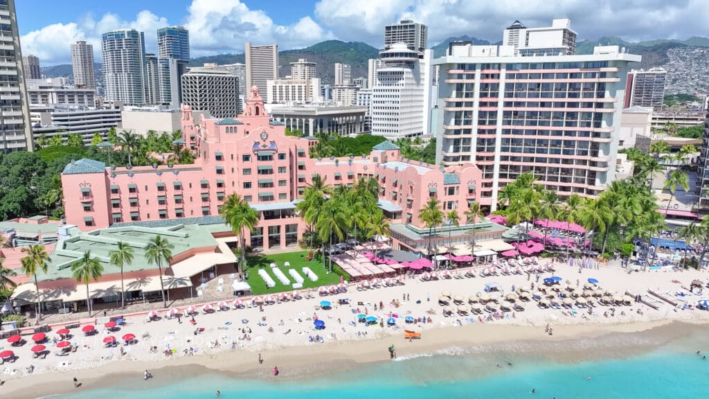 best beachfront hotel in Waikiki The Royal Hawaiian