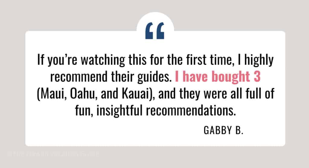 itinerary review testimonial