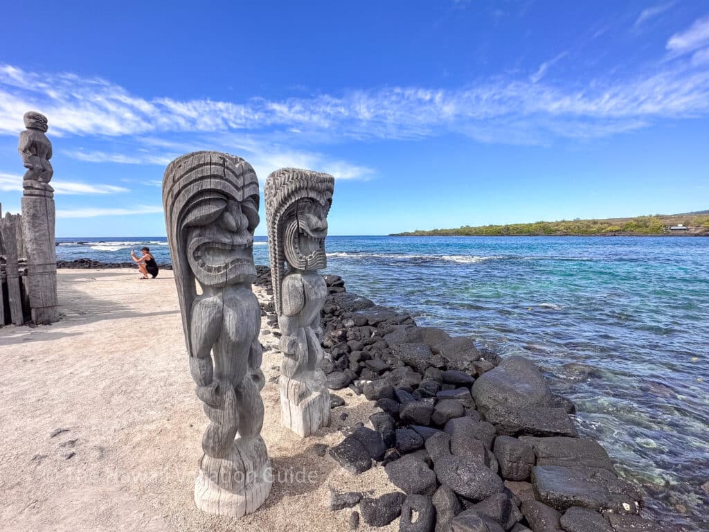 Located in Kona, Puʻuhonua ʻO Hōnaunau National Historical Park is worth a visit to learn Hawaiian culture.