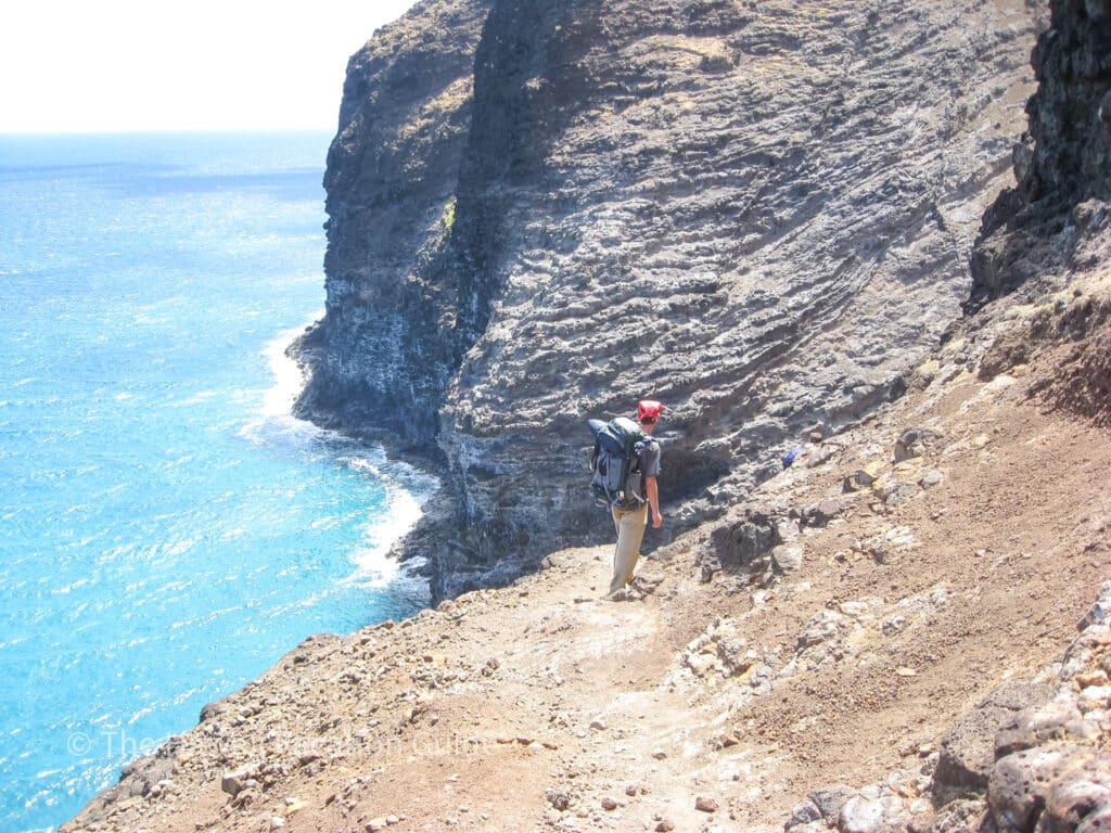 Hiking the Kalalau Trail with my friend