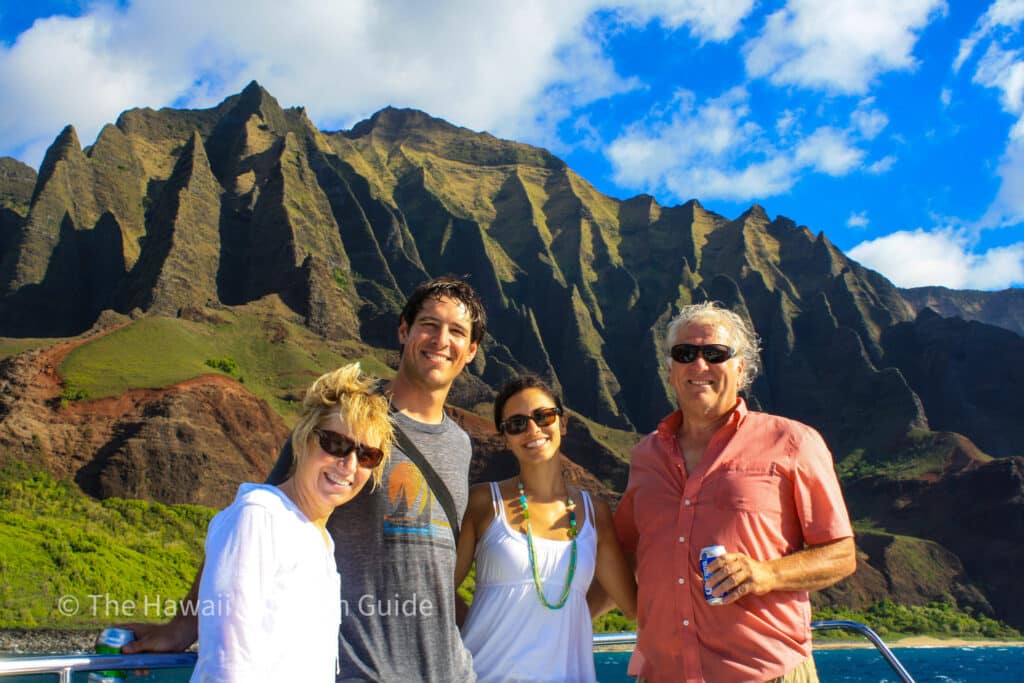 Na Pali Coast Sunset Dinner with my family