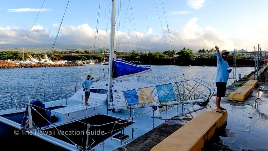 a Na Pali Coast Boat tour sailboat