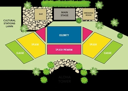 Affordable Luau Honolulu Ka Moana Seating plan