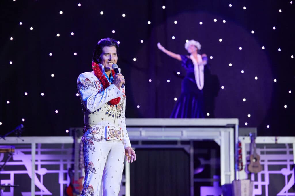 Elvis at rock-a-hula waikiki luau