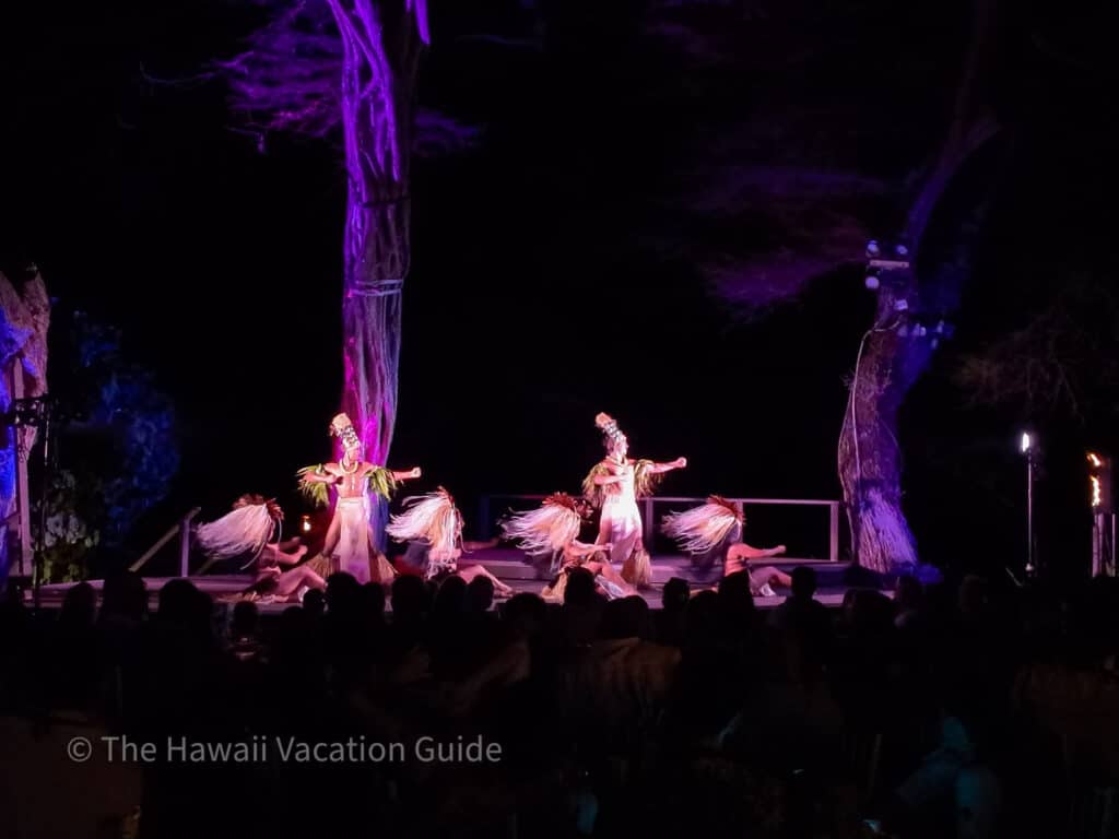 mauna kea hotel luau hula performance