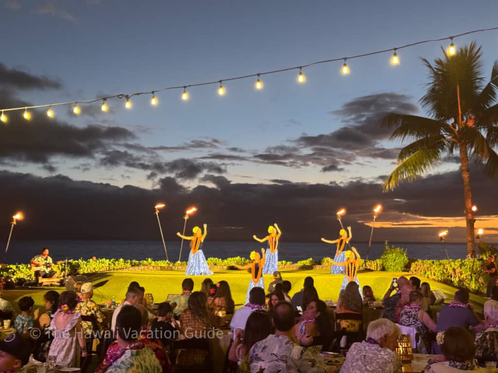 sunset at te au moana luau