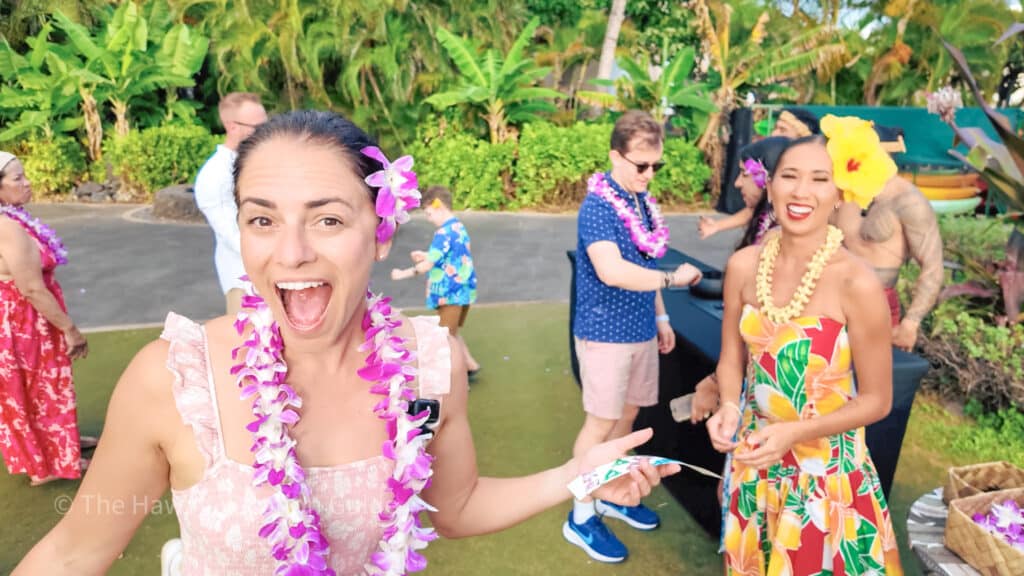 wailea beach marriott luau pre-show activities with erica